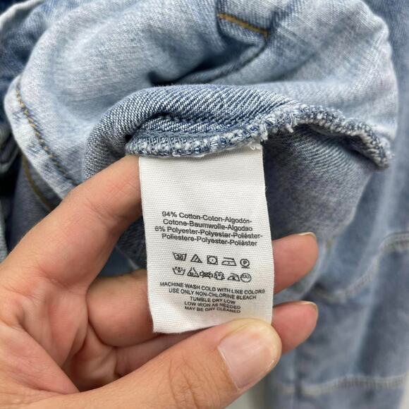 Free‎ People Rumors Blue Light Wash Denim Jacket - Picture 6 of 6